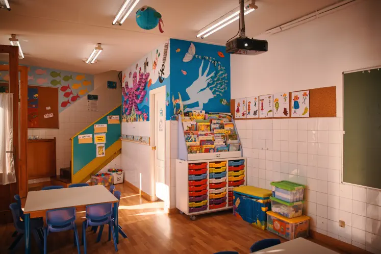 Aula Colegio San Lorenzo trabajando en proyectos educativos innovadores